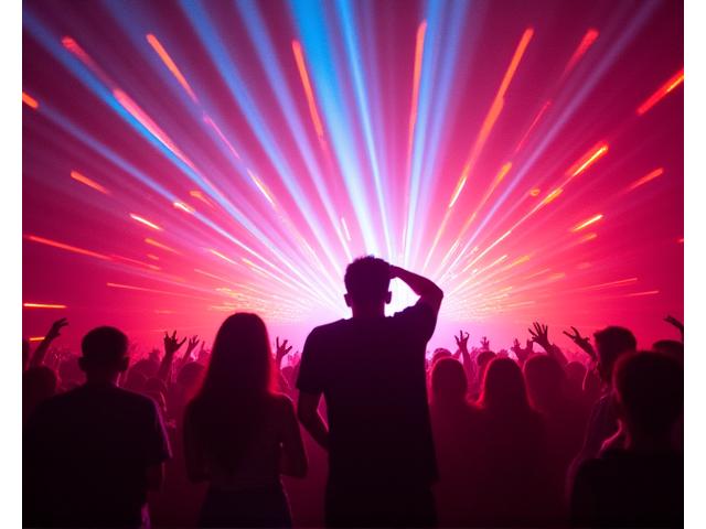 DJセット キネティックな光の演出