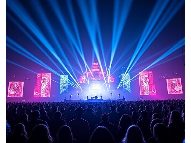 クロマパルス音楽フェスティバル レーザーショー