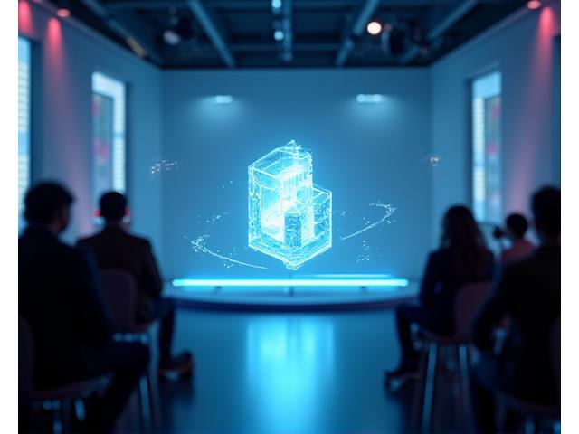 新製品発表 ホログラフィックディスプレイ