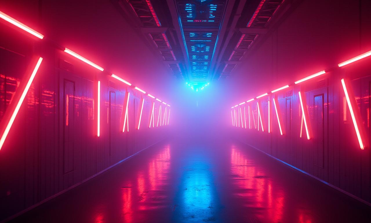 クラブでカラフルなインタラクティブライトインスタレーション